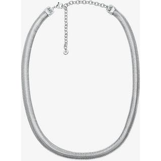 MK Precious Metal-Plated Brass Tubogas Snake Chain Necklace - Silver - Michael Kors - ONE SIZE