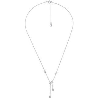 MK Precious Metal-Plated Sterling Silver Bezel Necklace - Silver - Michael Kors - ONE SIZE