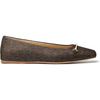 MK Lena Signature Logo Ballet Flat - Brown - Michael Kors - EU 39