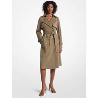 MK Woven Trench Coat - Green - Michael Kors - XXS