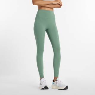 New Balance Dame Sleek NB Dry Højtaljede Tætsiddende Leggings Mørk Enebær