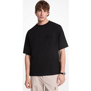 MK Logo Cotton T-Shirt - Black - Michael Kors - XS
