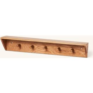 Søstrene Grene | Knagerække med hylde | Egetræ. 50 x 11 x 9 cm. | Natur