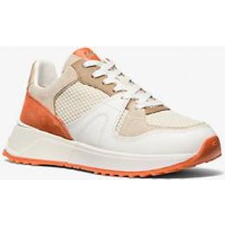 MK Jaime Mixed-Media Trainer - Orange - Michael Kors - EU 39