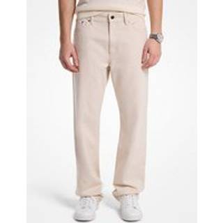 MK Finn Straight-Fit Stretch Denim Jeans - Natural - Michael Kors - 32x32