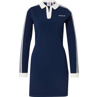 adidas Knitted Polo Dress Night Indigo/ Off White XS - Off White - XS