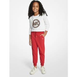 MK Cotton Terry Joggers - Red - Michael Kors - 10Y