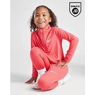Nike Girls' Pacer 1/4 Zip/Leggings Set Children, Pink - 2-3Y