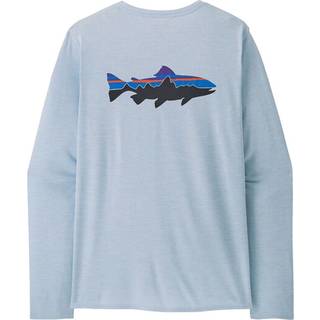 Patagonia L/S Cap Cool Daily Graphic Shirt Waters Funktionsshirt Herrer størrelse L farve blå