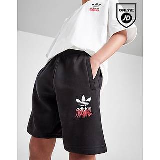 adidas Originals Graffiti Trefoil Shorts Junior, Black - 11-12Y