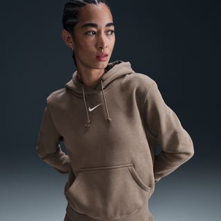 Nike Sportswear Phoenix Fleece-pullover-hættetrøje til kvinder - brun - XS (EU 32-34)