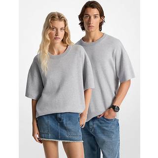 MK Cotton Short-Sleeve Jumper - Brown - Michael Kors - S/M