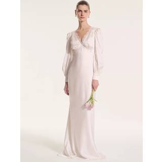 Omnes Omnes White Martinique Twist Front Dress