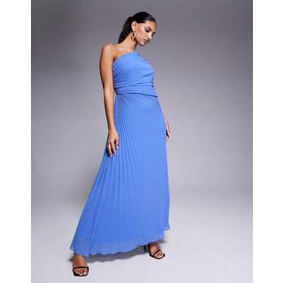 Mirabelle Pleated Asymm Maxi Dress