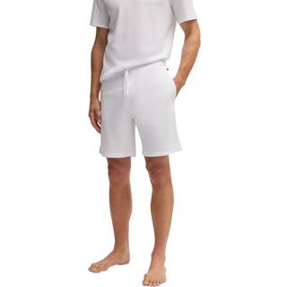 BOSS Black Herren Pyjamashorts weiß Baumwolle & Mix Gemustert