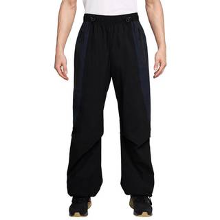 Vævede, oversized Nike Tech Dri-FIT-bukser med farveblokke til mænd - sort - XL