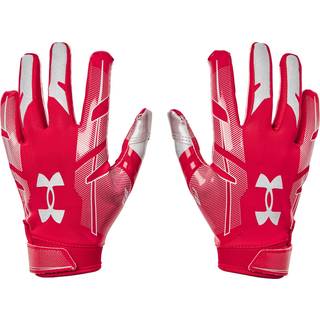 Under Armour Boys Youth F8 Fodboldhandsker Red (600)/Metallisk Silver Youth Small Small