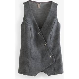 River Island River Island Grey Button Asymmetric Waistcoat