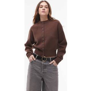Topshop Knitted Compact Fitted Waist Cardi