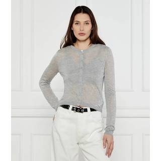 MK Tencel Blend Cropped Cardigan and Bra Top - Grey - Michael Kors - L
