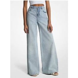 MK Denim Wide-Leg Jeans - Blue - Michael Kors - EU 32