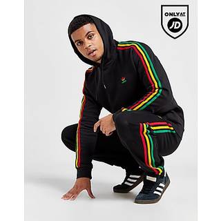 adidas Originals 3-Stripes Multi Hoodie, Black - L