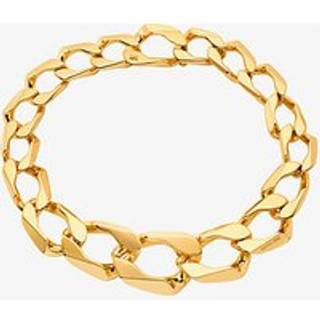 MK Precious-Metal Plated Brass Curb Link Necklace - Gold - Michael Kors - ONE SIZE