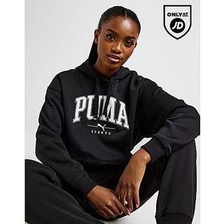 PUMA Squad Logo Hoodie, Black - XL