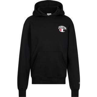 Champion Back Logo Overhead Hoodie, Black - M