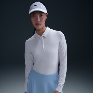 Nike Golf Polo LS Dri-Fit Victory, hvid