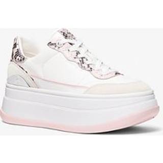 MK Hayes Leather Platform Trainers - Pink - Michael Kors - EU 40