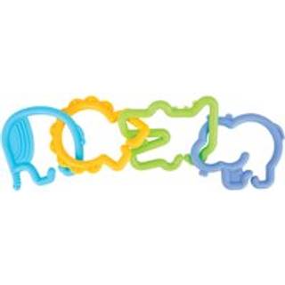 Nuby Animal Click Linkables 24 Farverige links til klapvogne Bils?der og rejser 3+ m?neder