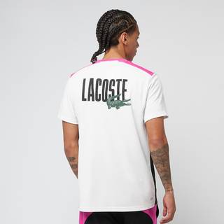Lacoste Back Logo Colour Block T-Shirt, White - 2/XS