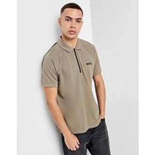 BOSS Philix Zip Polo Shirt, Brown