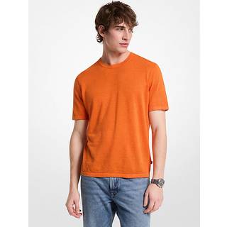 MK Linen and Cotton T-Shirt - Orange - Michael Kors - XS