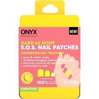Onyx Professional Hard As Hoof S.O.S Nail Patches - Nail and Cuticle Styrkelse af behandlingsreparation Patches Nail Growth Nail Repair 20 Patche