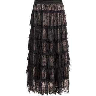 All Saints AllSaints Black Rory Lace Maxi Skirt - 10