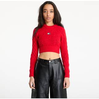 Sweater Tommy Jeans Badge Star Cable Sweater Red XS - Red - XS