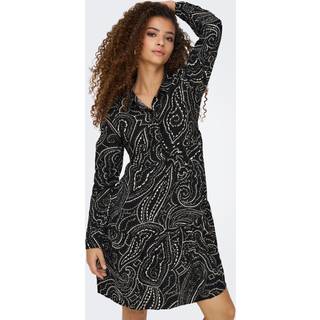 JDY JDY Black Long Sleeve Mini Shirt Dress