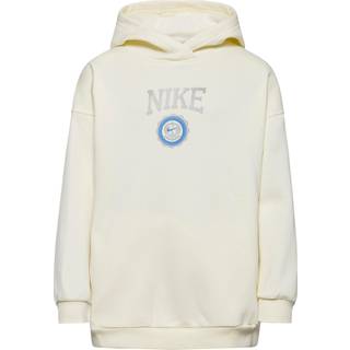 Oversized Nike Sportswear Club Fleece-hættetrøje til piger - hvid - M