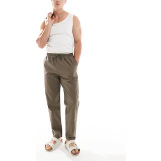 River Island River Island Brown 100% Cotton Pull on Trousers