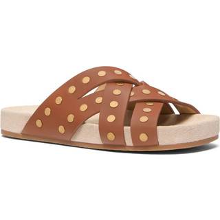 MK Irene Studded Leather Sandal - Brown - Michael Kors - EU 35