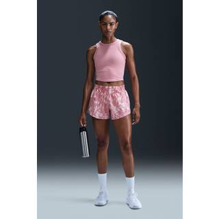 Nike Nike Elemental Pink One Dri-FIT Mid-Rise 3 Brief Lined Printed Shorts