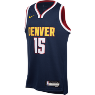 Nikola Jokić Denver Nuggets 2024/25 Icon Edition Nike NBA Swingman-spillertrøje til større børn - blå