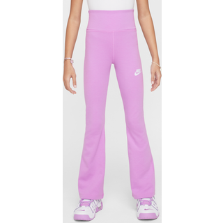 Højtaljede Nike Sportswear Classic-leggings med svaj til piger - lilla - L