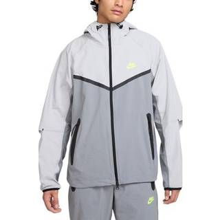 Vævet Nike Tech Windrunner-jakke med fuld lynlås til mænd - grå - XS