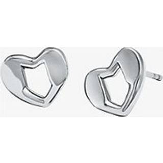 MK Precious Metal-Plated Sterling Silver Heart Stud Earrings - Silver - Michael Kors - ONE SIZE