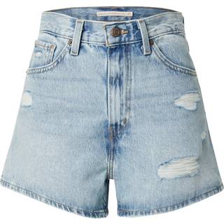 LEVI'S High Waisted Mom Shorts, Blue - 26