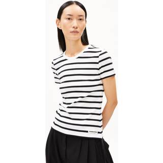 ARMEDANGELS Women's Kardaa Stripes T-shirt Damer størrelse S farve hvid
