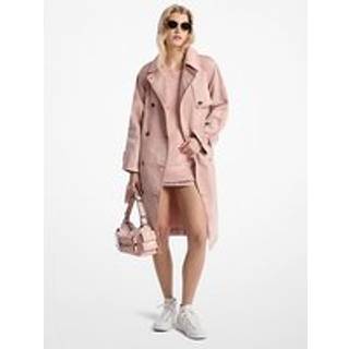 MK Garment-Dyed Denim Trench Coat - Pink - Michael Kors - S